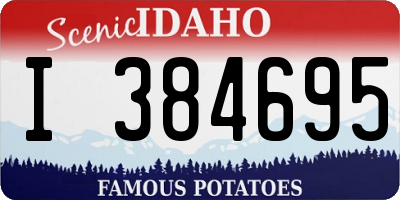 ID license plate I384695