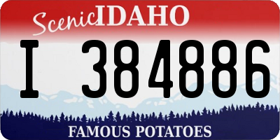 ID license plate I384886