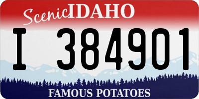 ID license plate I384901
