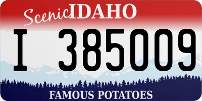 ID license plate I385009