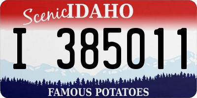 ID license plate I385011
