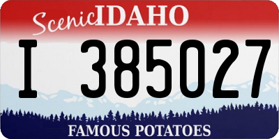 ID license plate I385027