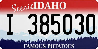 ID license plate I385030
