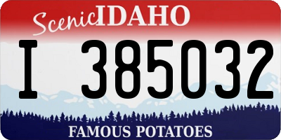ID license plate I385032