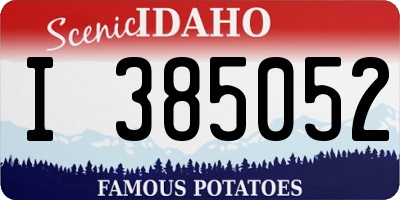 ID license plate I385052