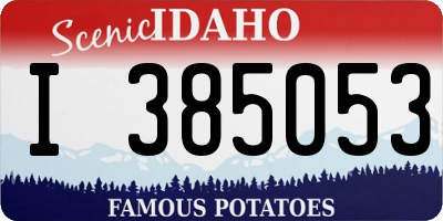 ID license plate I385053