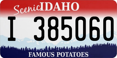 ID license plate I385060