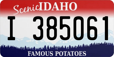 ID license plate I385061