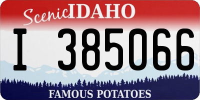 ID license plate I385066
