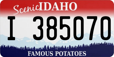 ID license plate I385070