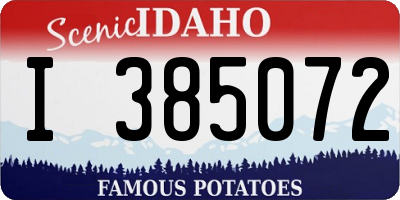 ID license plate I385072