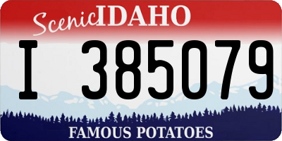 ID license plate I385079
