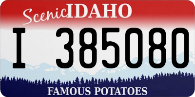 ID license plate I385080