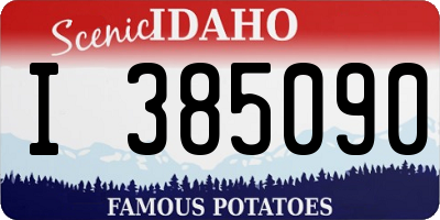 ID license plate I385090