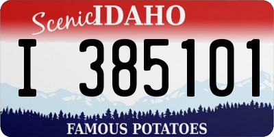 ID license plate I385101