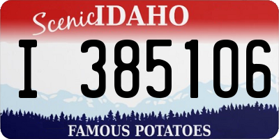 ID license plate I385106