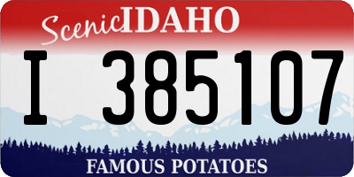 ID license plate I385107