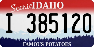 ID license plate I385120