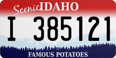ID license plate I385121