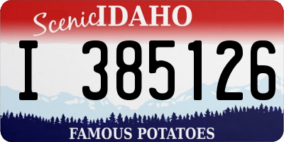 ID license plate I385126