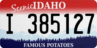 ID license plate I385127