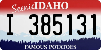 ID license plate I385131