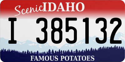 ID license plate I385132