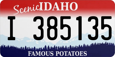 ID license plate I385135