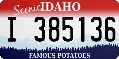 ID license plate I385136