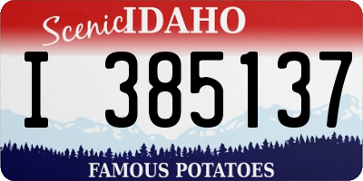 ID license plate I385137