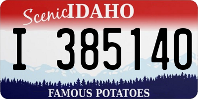 ID license plate I385140