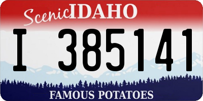 ID license plate I385141
