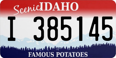 ID license plate I385145
