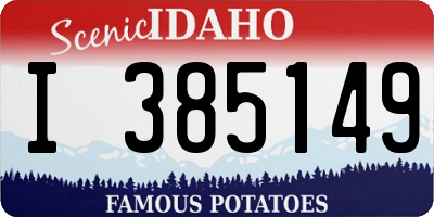 ID license plate I385149