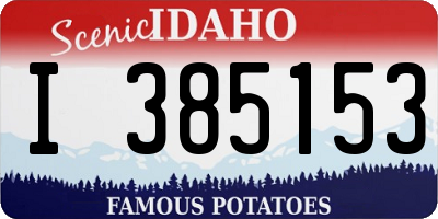 ID license plate I385153