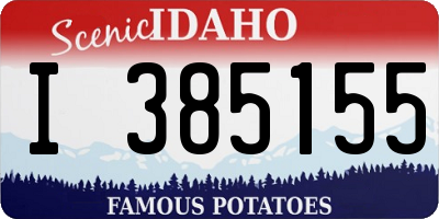 ID license plate I385155