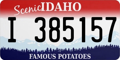 ID license plate I385157