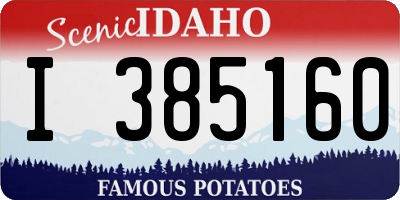ID license plate I385160