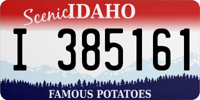 ID license plate I385161