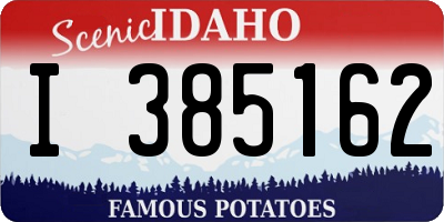 ID license plate I385162