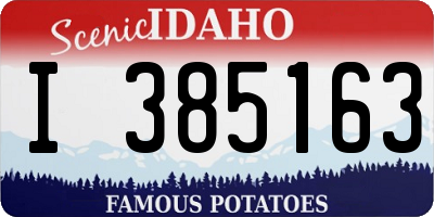 ID license plate I385163