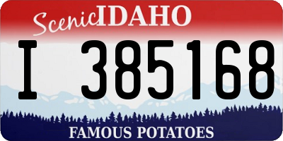 ID license plate I385168