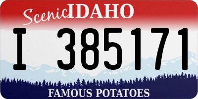 ID license plate I385171