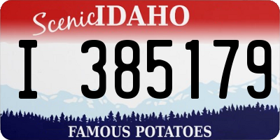 ID license plate I385179