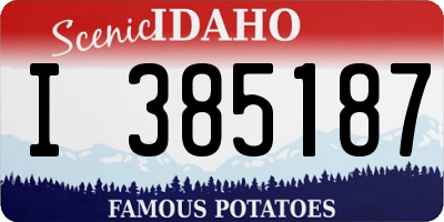 ID license plate I385187