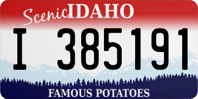 ID license plate I385191