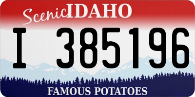 ID license plate I385196