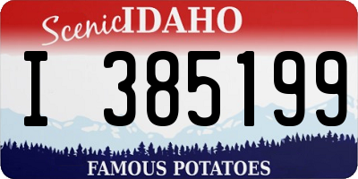 ID license plate I385199