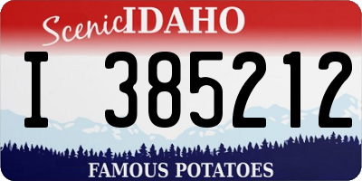 ID license plate I385212