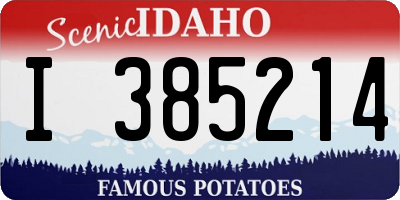 ID license plate I385214